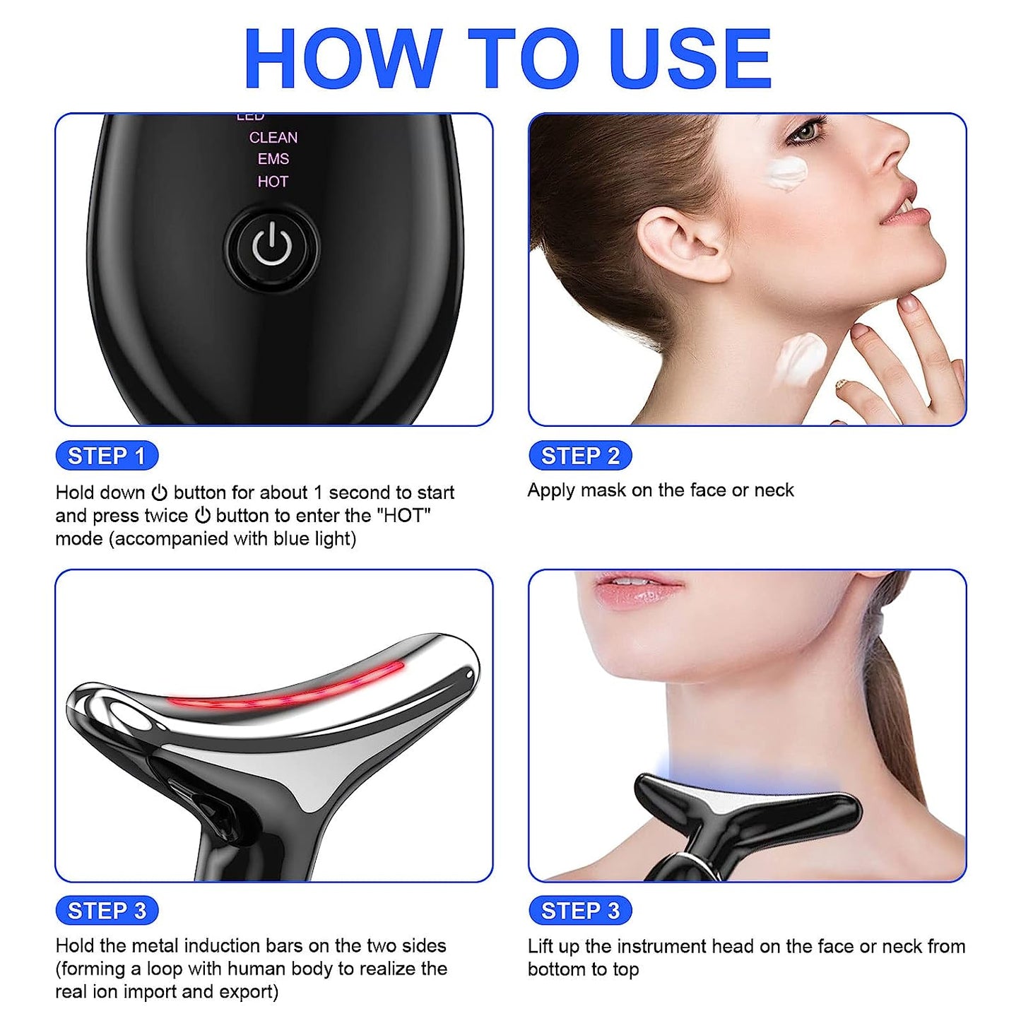 MASAJEADOR FACIAL INALAMBRICO RECARGABLE